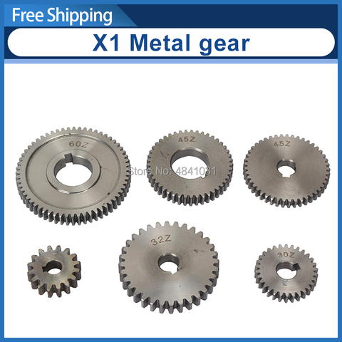 6PCS Metal Gear Set/SIEG X1 Change Gear Set ► Photo 1/6