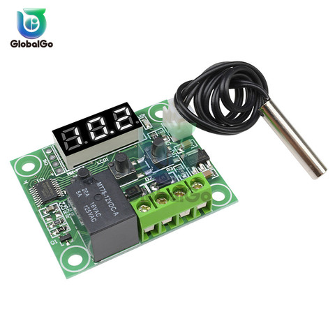 W1209WK W1209 DC 12V AC 110V 220V Digital Thermostat Temperature Controller Regulator Thermoregulator Incubator Sensor Meter NTC ► Photo 1/6