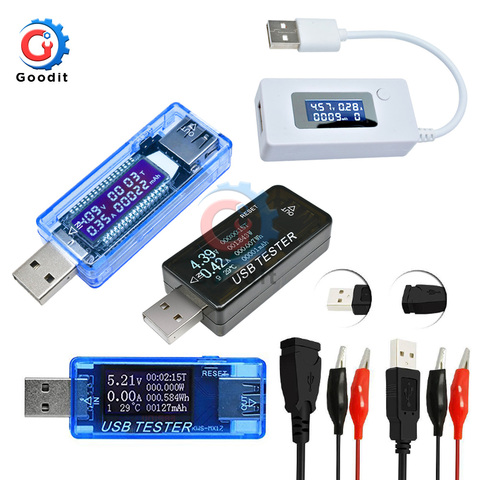 USB Tester DC Digital Voltmeter Amperimetro Voltage Current Meter Ammeter Detector Power Bank Charger Indicator USB Doctor ► Photo 1/6