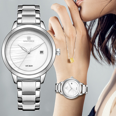 Buy Online Women Watches Naviforce Top Brand Watch Luxury Quartz Waterproof Women S Wristwatch Ladies Girls Fashion Clock Relogios Feminino Alitools