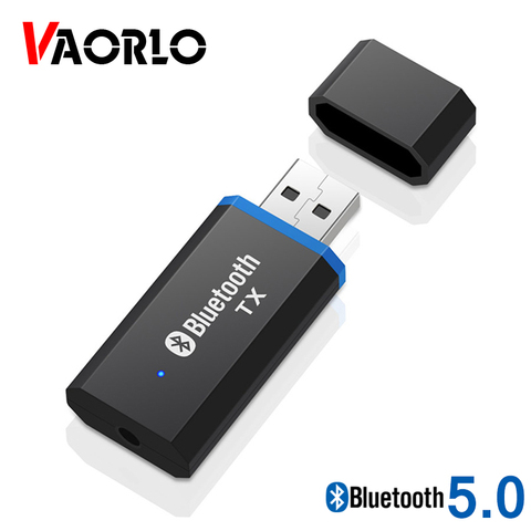 VAORLO NEWEST USB Bluetooth 5.0 Audio Transmitter Plug & Play 3.5mm AUX RCA Jack Stereo Music Wireless Adapter For TV PC Speaker ► Photo 1/6