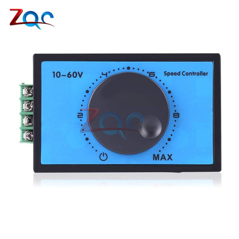 PWM Motor Speed Controller DC 10-60V MAX 20A Regulator Motor Driver Governor Stepless Variable Rotary Switch 12V 24V 36V 48V ► Photo 1/6