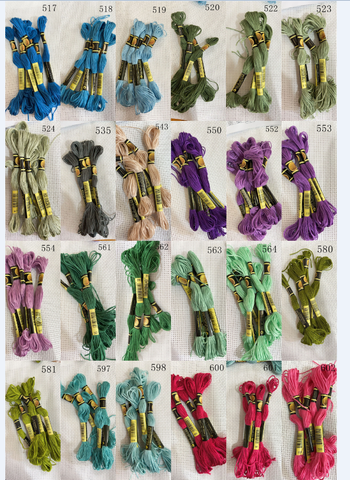 oneroom 10 pieces  cross stitch    threads   / cross stitch embroidery thread / Custom   threads  colors 06 ► Photo 1/6