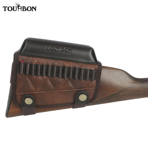 Tourbon Hunting Rimfire Rifle .22 LR /17 HMR Cartridges Bullet Ammo Holder Gun Buttstock Cheek Rest Riser Pad Shooting Accessory ► Photo 1/6