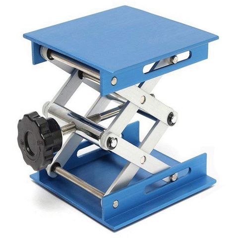 4inch Aluminum alloy Laboratory Jack Scissor Lift Platform / Foldable Lifting Table Pad Height Control Ideal for Working,physica ► Photo 1/6