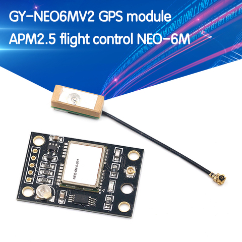 GY-NEO6MV2 NEO-6M GPS Module NEO6MV2 With Flight Control EEPROM Controller MWC APM2 APM2.5 Large Antenna For Arduino Board ► Photo 1/6