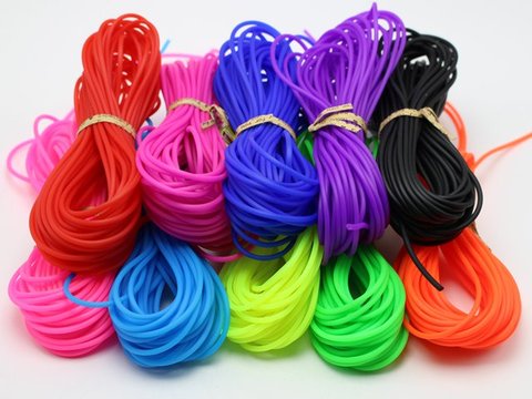 10 Meter 2mm Soft Hollow Rubber Tubing Jewelry Cord Cover Memory Wire ► Photo 1/3