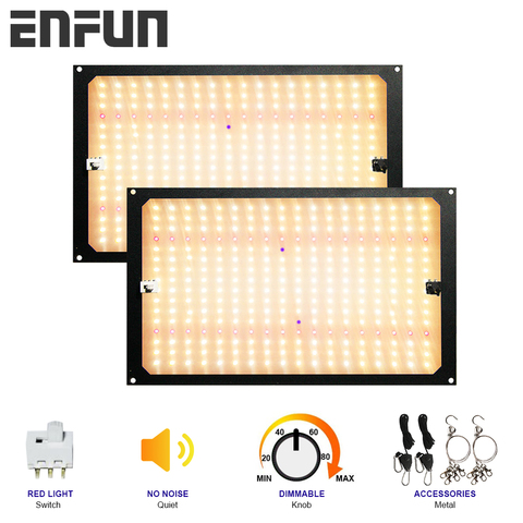 EnFun led grow light for indoor plants Phyto lamp quantum Seedling grow full spectrum board 120W240W  IR UV red light switch ► Photo 1/6