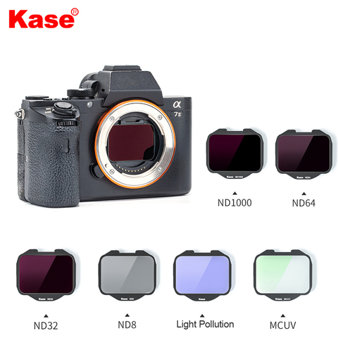 Kase Built-in CMOS Protector MCUV/Neutral Density ND1000 ND64/Light Pollution Filter for Sony A7R4/A7III/A7RIII/A7R/A7/A9 Camera ► Photo 1/6