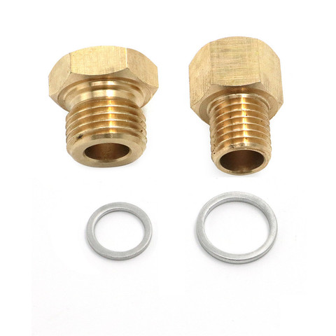 M12 M16 Oil Pressure Coolant Temp Gauge Fitting Adapters Swap For Chevrolet Camaro Silverado 1500 LS1 4.8 5.3 5.7 6.0 LS Engine ► Photo 1/6