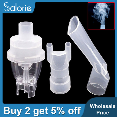 2pcs Atomized Cup Mouth Pipe Nose Pipe Air Compressor Nebulizer Bottle Tank Home Allergy Inhaler Aerosol Medication ► Photo 1/6