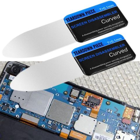 Mobile Phone Curved LCD Screen Spudger Opening Pry Card Tools Ultra Thin Flexible Mobile Phone Disassemble Steel Metal ► Photo 1/6