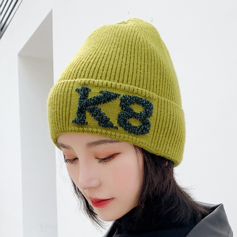 Winter unisex casual cashmere wool knitted skullies beanies caps Hip hop ski hats Adult men thick warm bonnet gorras skullcap ► Photo 1/6