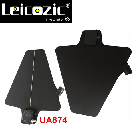 Leicozic UA874 Two Active Directional Antenna & Splitter Amp system kit UHF Antenna Integrated Amp Microphone wireless ua845 ► Photo 1/1