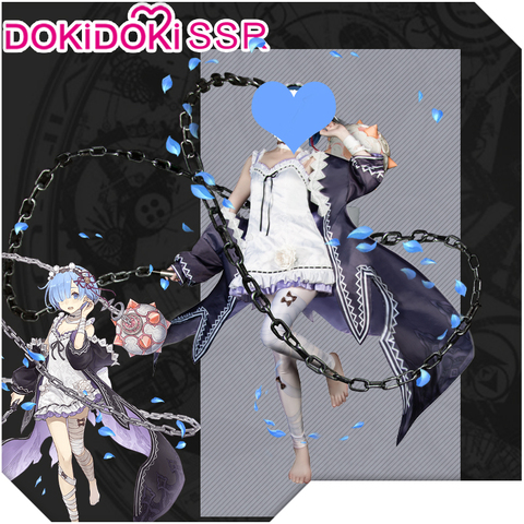 DokiDoki-SSR Anime Rem Cosplay Re Zero x Game SINoALICE Re: Starting life in a different world from zero Cosplay Women Costume ► Photo 1/5