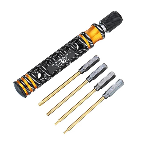 RJX 6.35mm 4 in 1 Hex Screwdriver 1.5/2.0/2.5/3.0mm for RC Car Helicopter FPV Drone ► Photo 1/6