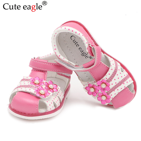 Cute Eagle Summer Girls Sandals  Pu Leather Toddler Kids Shoes Closed Toe Baby Girl Shoes Orthopedic Sandals Size 21-26 New 2022 ► Photo 1/6