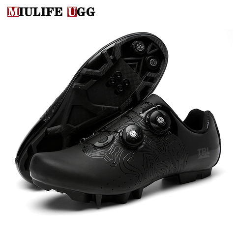 2022 Winter Mountain Bike Shoes Cycling MTB Sneakers Men Road Dirt Racing Women Bicycle Spd Speed Flat Cleat Footwear Leather ► Photo 1/6