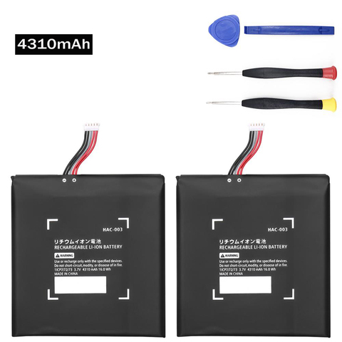 2pcs HAC-003 Battery Replacement Repair for Nintend Nitendo Switch Console 2017 Game Console HAC-001 Internal Upgrade 4310mAh ► Photo 1/4