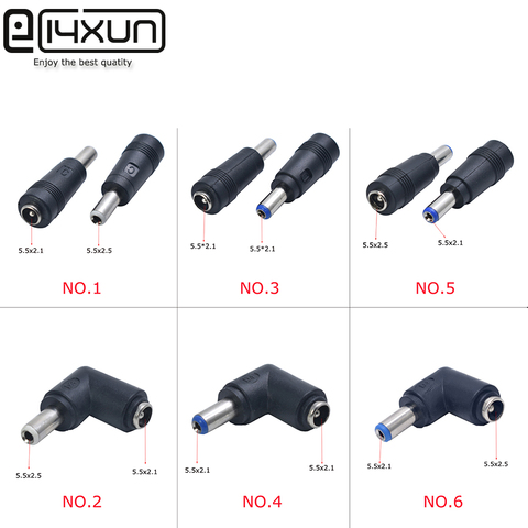 1pcs 5.5*2.5 / 2.1 mm female to 5.5*2.1 / 2.5 mm male DC Power Connector Adapter Laptop 5.5*2.1 to 5.5*2.5 Charging converter ► Photo 1/1