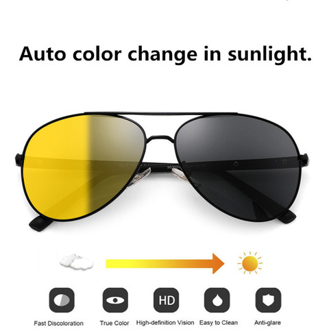 Men Night Vision Glasses Polarized Anti-Glare Lens Yellow Sunglasses Driving Night Vision Goggles For Car Vision Nocturna Women ► Photo 1/6