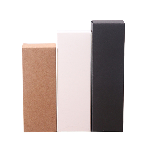 100pcs - 10ml/20ml/30ml/50ml/100ml  White Black Kraft Paper Box Essence Oil bottle Cosmetics Party Gift box valve tubes ► Photo 1/6