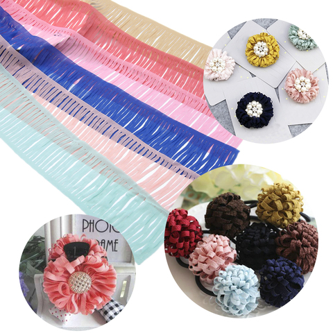 New 6cm widex100cm/lot Chiffon Ribbon with Hallow Fabric for Decoration Party Gift Wrapping DIY Flower Making,1Yc7621 ► Photo 1/1