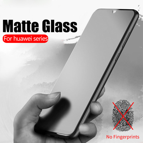 on honor 9a 9c 9s Glass Frosted Matte tempered glass For huawei honor 30 30s honer 9 a c s 10 lite 10 light 10i protective Film ► Photo 1/6