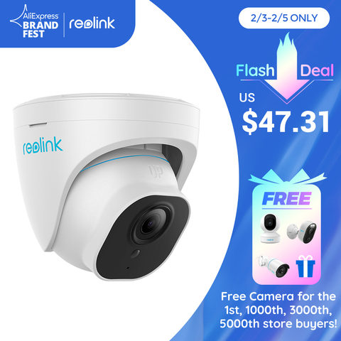Reolink Smart Security Camera 5MP PoE Outdoor Infrared Night Vision Dome Cam Featured with Person/Vehicle Detection RLC-520A ► Photo 1/5