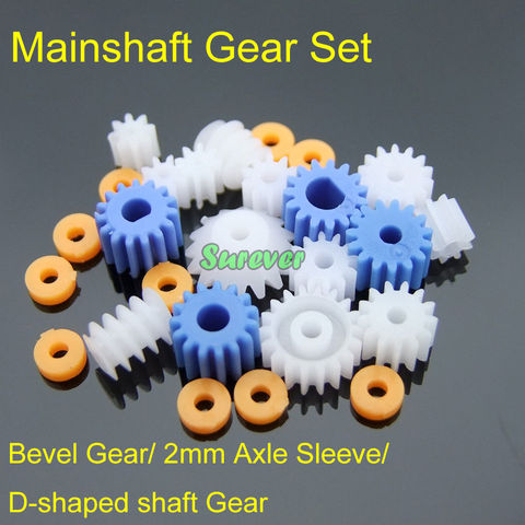 Main shaft Gears Set Worm/Bevel Gear/Axle Sleeve/D-shaped shaft Gear 0.5 Modulus 80.8A 81A 81.5A 82A 102A 132A 142A 182A 662A ► Photo 1/4