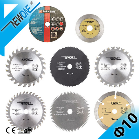 NEWONE 10mm Nitride Coating HSS Mini Circular Saw Blade Wood/Metal Cutter 60T/80T TCT Wood Cutting Disc Saw Blade ► Photo 1/6