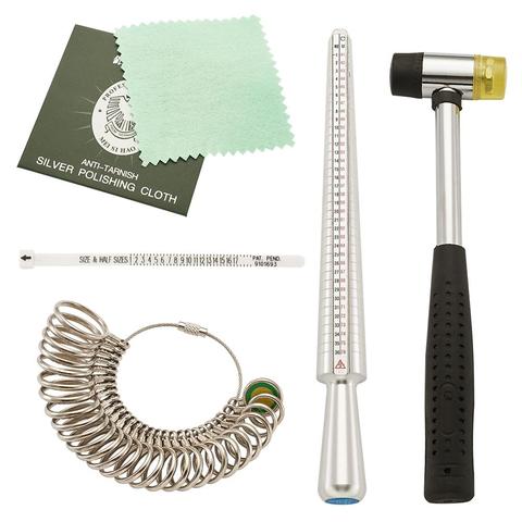 Ring Making Tool Kit. Rubber Hammer, Ring Sizer, Mandrek