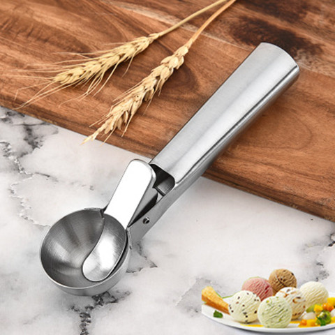 Stainless Steel Ice Cream Spoon Ice Cream Ball Miner Creative Multifunctional Ice Cream Meat Ball Spoon ► Photo 1/6