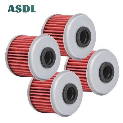 4PCs Engine Oil Filters for Honda CRF250R CRF250X CRF450R CRF450X CRF150R TRX450R TRX450ER CRF 150 250 450 R X CRF250 CRF450 #a ► Photo 1/2
