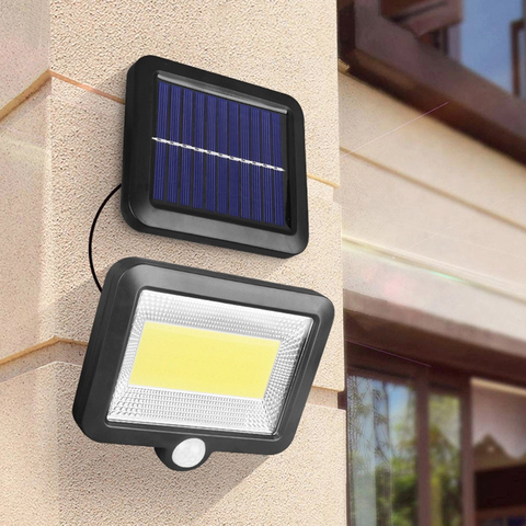 COB LED Solar Wall Light PIR Motion Sensor Floodlight Waterproof Outdoor Garden Lamp for Garden Décor Pathway Street Solar Lamp ► Photo 1/6