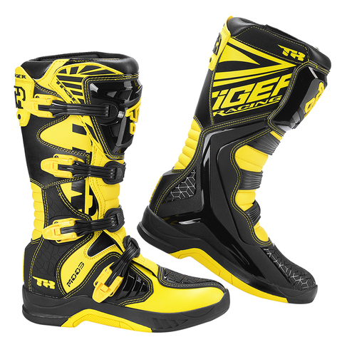 2022 NEW Motorcycle Enduro Motocross Boots Riding Mx Moto Cross Botas Motorbike Motorboats Shoes Racing Men's MTB Downhill Boots ► Photo 1/6