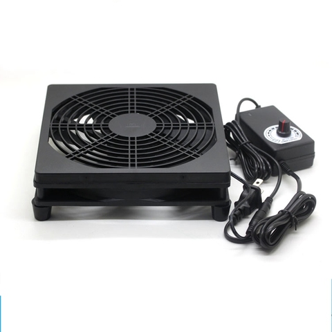 18cm 180mm large size  Router amplifier silent cooler rack set top box broadband cat radiator speed adjust control 180x180x25mm ► Photo 1/5