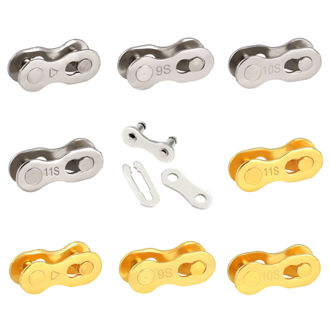 6/7/8/9/10/11 Speed Bicycle Chain Link Connector Joints Magic Buttons Speed Quick Master Links Chain Mountain Bike Accessories ► Photo 1/6
