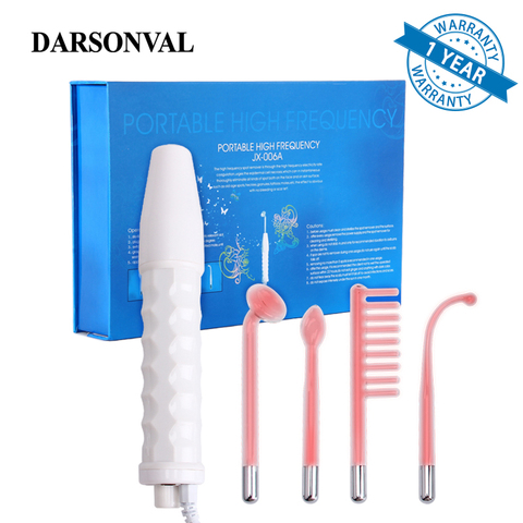 DARSONVAL Portable Electrode High Frequency Spot Acne Remover Facial Skin Care Massager For Face Beauty Device Spa Salon Home ► Photo 1/6