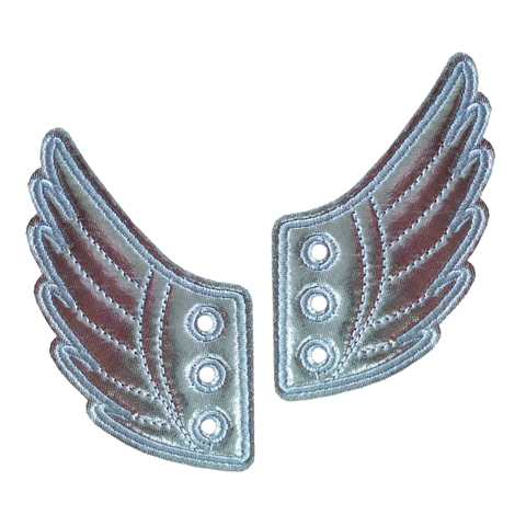 2 Pcs Women Mens Shoes Angel Wings Accessories Shiny Charm Wings for Sneakers ► Photo 1/6