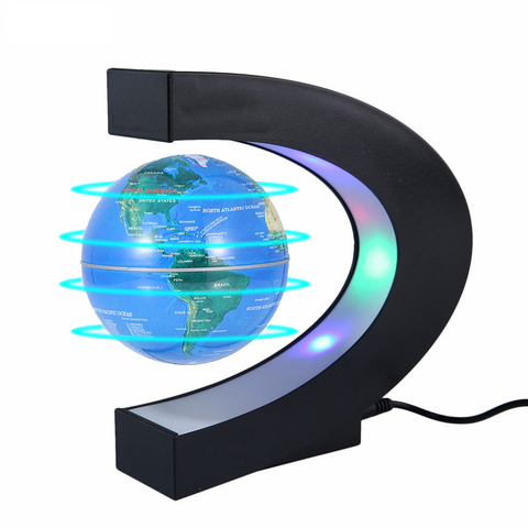 LED World Map Magnetic Levitation Floating Globe levitating lamp Home Decor Night Light Novelty Ball Light Birthday Gift ► Photo 1/6