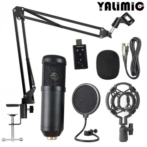 BM-800 Professional Computer Wired Microphone Set USB Sound Card NB-35 Anti-spray Singing Recording for Computer Karaoke KTV ► Photo 1/6