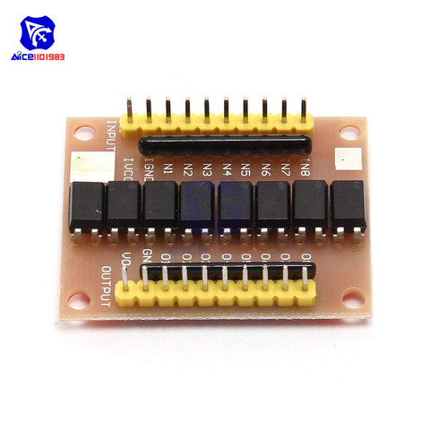diymore 12V 8 Channel Optocoupler Isolation Board High Level Trigger Isolated Module Positive Phase Amplification Plate 50mA ► Photo 1/6