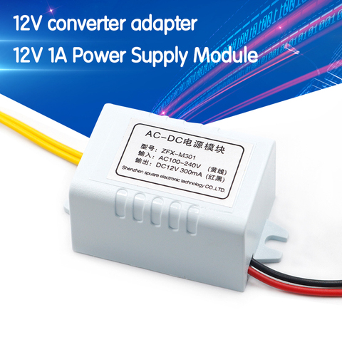 AC 110V-220V to DC 12V Converter Adapter 12V 1A Power Supply Module DC 300MA for Thermostat ► Photo 1/6