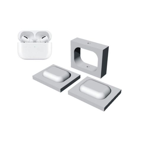 Holster for Airpods pro Earphone Protective Case Shaping  Cold Compression Molding To Send Acrylic Template 65x50x25mm ► Photo 1/3