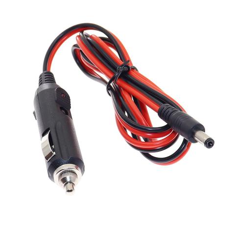New 12V 5A DC Car Cigarette Lighter Charger With Fuse, Universal Power Adapter DC Plug 5.5x2.1mm Cable 1.2m ► Photo 1/5