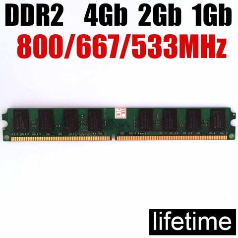 Buy Online 4gb Memoria Ram Ddr2 2gb For Intel For Amd Ddr2 800 667 Mhz 1gb 2gb 4gb Ddr2 Ram Lifetime Warranty 800mhz 667mhz 533mhz Alitools