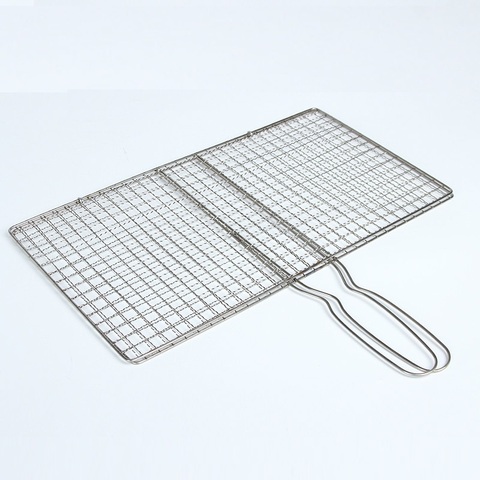 Stainless Steel Barbecue Fish Grill BBQ Meat Fish Wire Meshes Grill Basket ► Photo 1/5