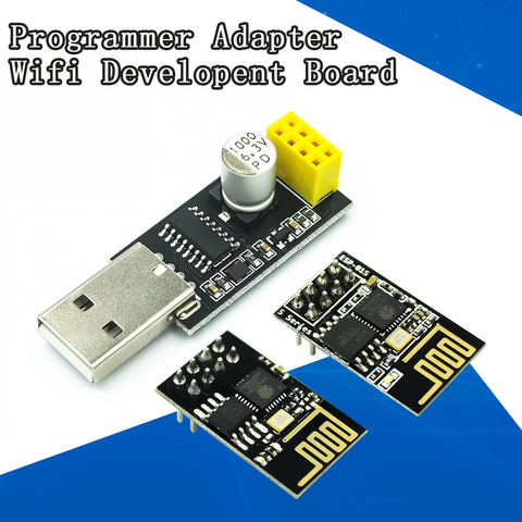 ESP01 Programmer Adapter UART ESP-01 ESP-01S ESP8266 CH340G USB to ESP8266 Serial Wireless Wifi Developent Board Module ► Photo 1/4