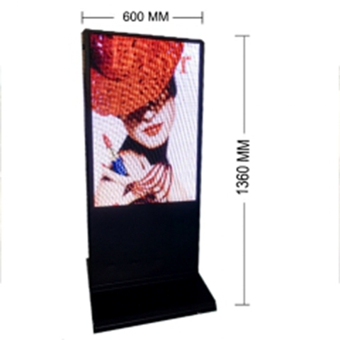 Waterproof one-sided LED display signs advertising display vertical scrolling vertical landing P6 full color outdoor display ► Photo 1/1